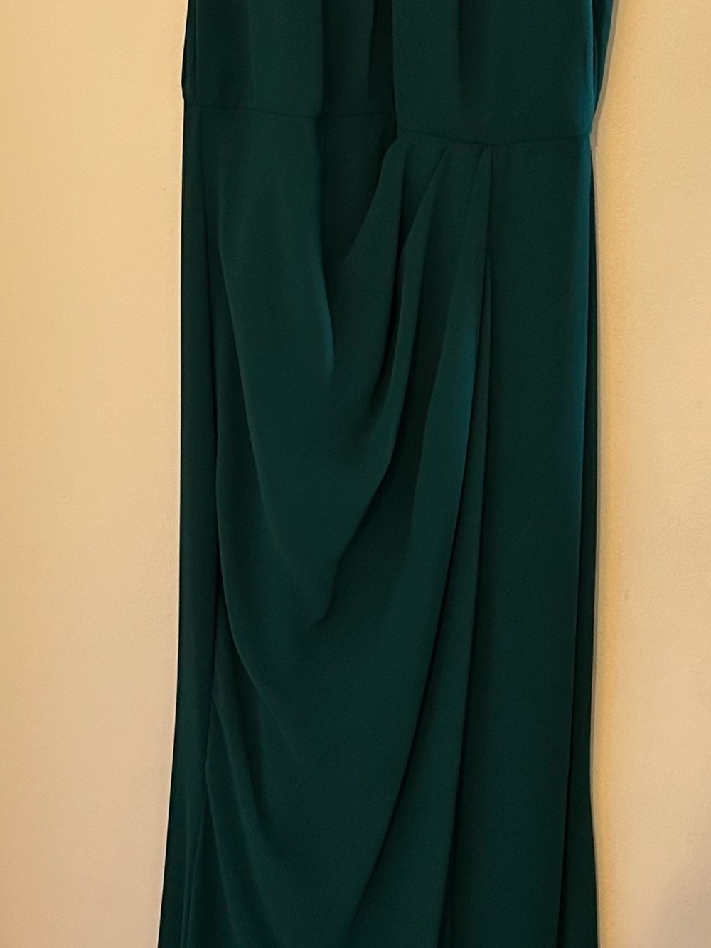 le chateau Teal Draped Maxi Skirt
